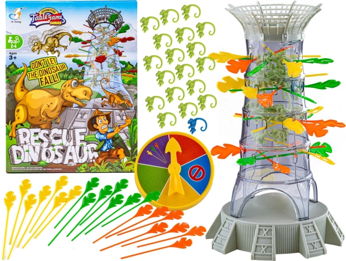 Gioco di famiglia: dinosauri che cadono