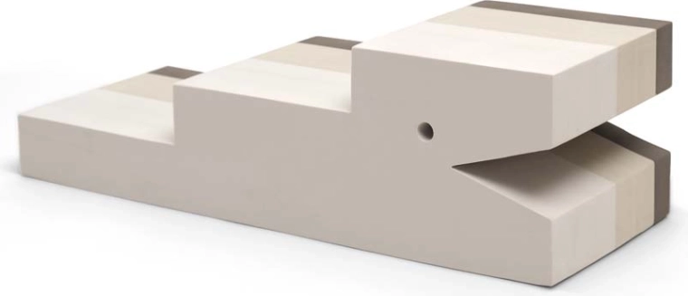 bObles coccodrillo L sand grey – giocattolo sensoriale per movimento ed equilibrio