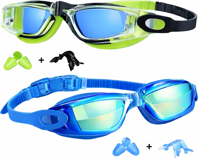 Occhialini da nuoto per bambini RENEW FORCE set 2 pz