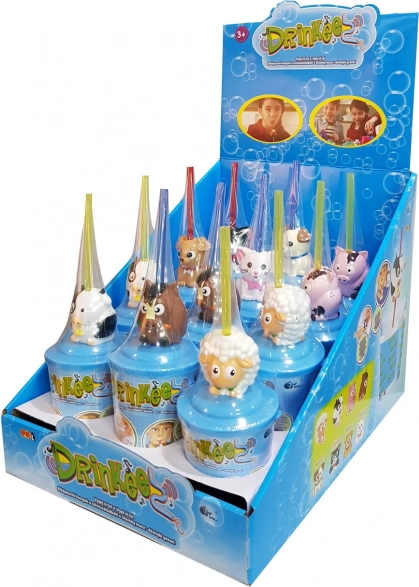 Bicchiere Divertente per Bambini Drinkeez con Cannuccia