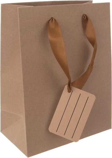 Borsa regalo in carta Nature 14 × 7 × 18 cm