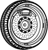 Ruota posteriore per auto elettrica per bambini Lamborghini Urus 12 V