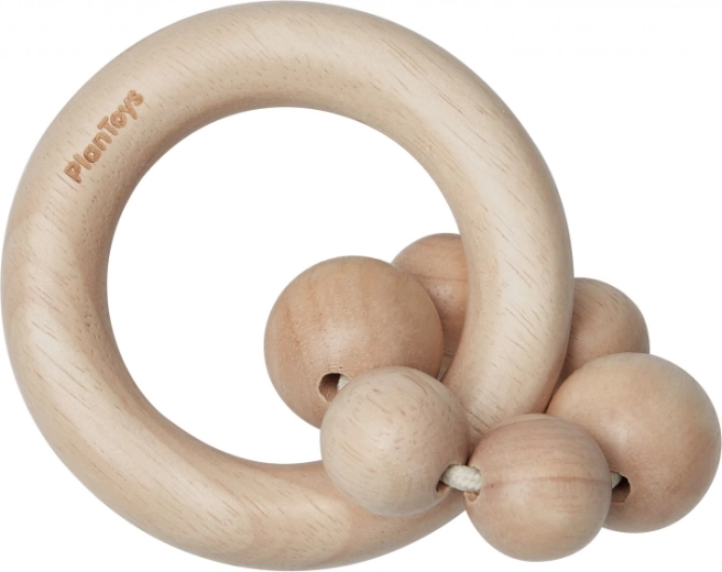 PlanToys Sonaglio con perline naturale