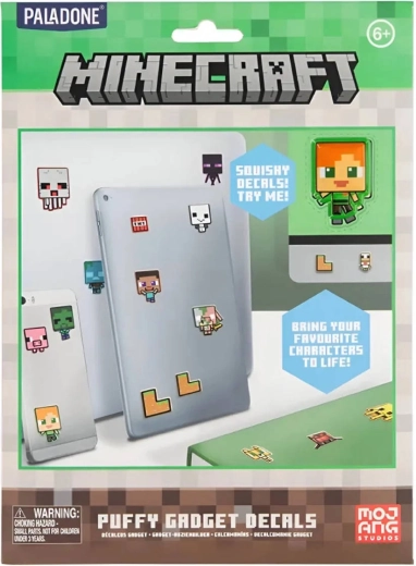 Adesivi in vinile 3D gonfi (puffy) Minecraft - 60 pz