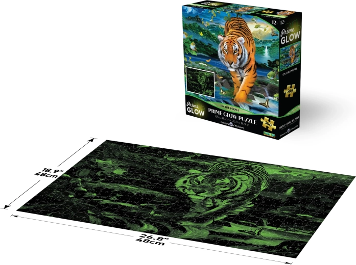 Puzzle al neon luminoso Tigre 500 pezzi