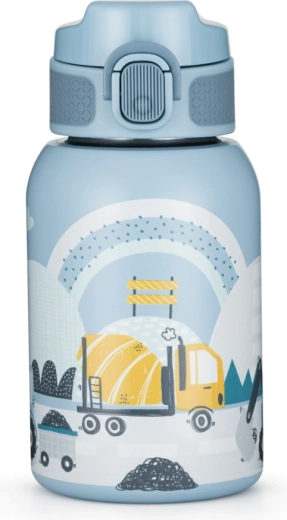 Petite&Mars borraccia termica in acciaio inox con cannuccia 350 ml work zone 12m+