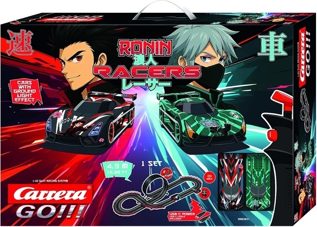 Pista da corsa Carrera GO!!! Ronin Racers da 4,9 m