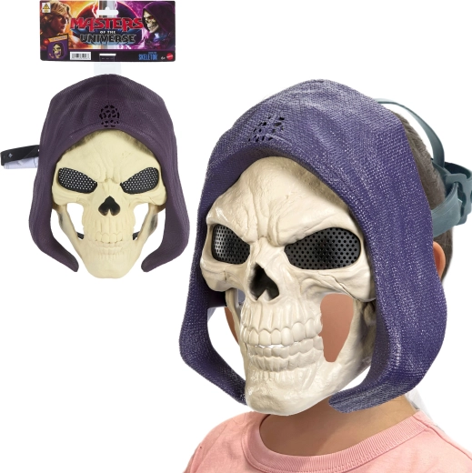 Maschera per bambini Skeletor Masters of the Universe con mandibola mobile e suoni