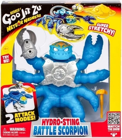 Goo Jit Zu Hydro-sting Battle scorpion – super figura d’azione ultra elastica - 1 pezzo