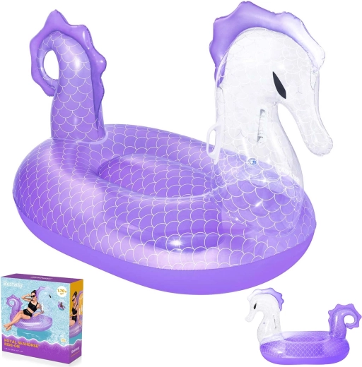 Bestway materassino gonfiabile da acqua cavalluccio marino XXL 170 × 120 cm