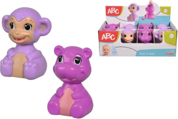 Scimmietta e Ippopotamo Premere e Vai Giocattolo