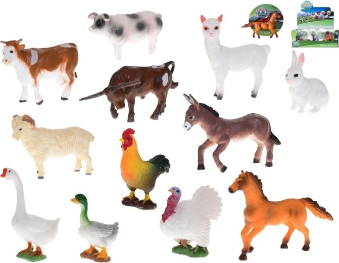 Kids Globe Farming animaletti da fattoria in plastica – 1 pz, diversi tipi