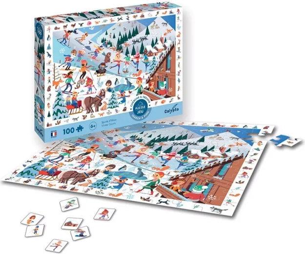 Puzzle Sentosphere sport invernali 100 pezzi