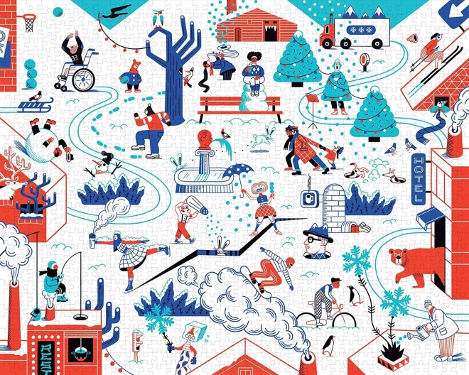 Puzzle invernale da 1000 pezzi