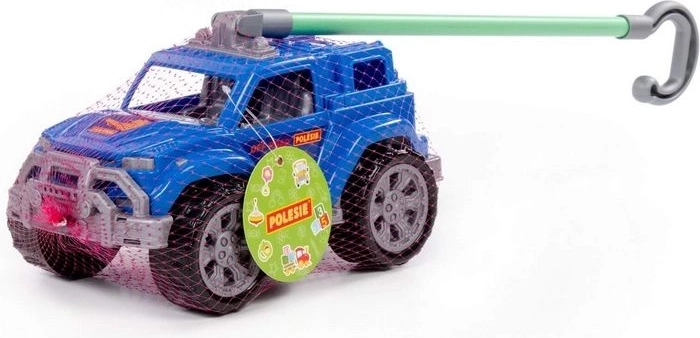 Cavalcabile e girello per bambini Legionista con maniglia di guida, blu