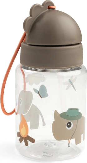 Borraccia Done by Deer con cannuccia Tiny trails sabbia 280 ml