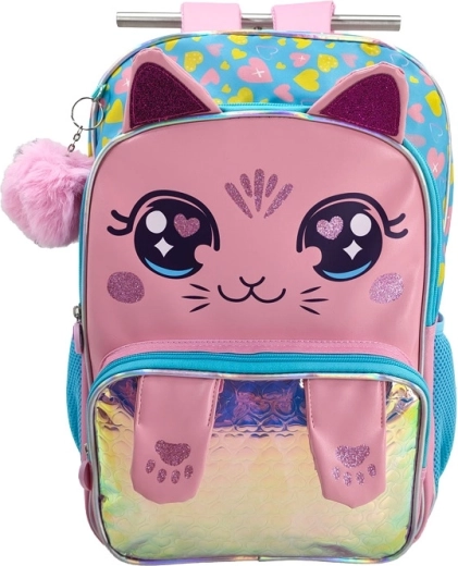 Zaino scolastico per bambini Gattina rosa 42 cm