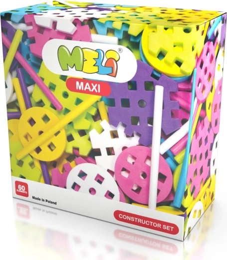 Costruzioni Meli Maxi Pink – 60 pezzi