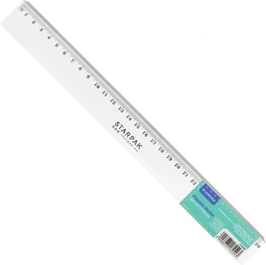 Righello in plastica trasparente 30 cm Starpak - 1 pezzo