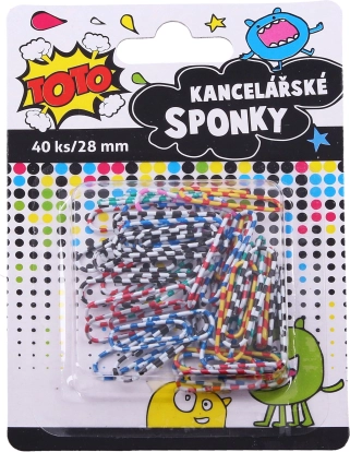 Graffette da ufficio a strisce 28 mm - 40 pezzi