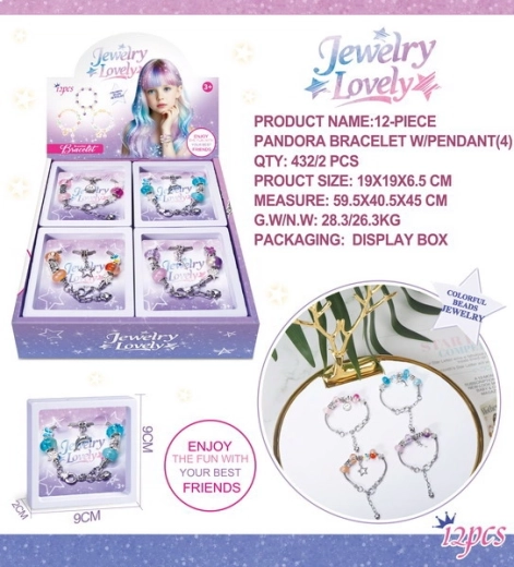 Bracciale con ciondoli – smiley, delfino, stellina e fata