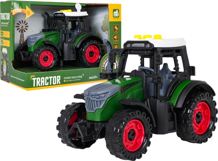 Trattore interattivo con luci e suoni, verde scuro - 1 pezzo