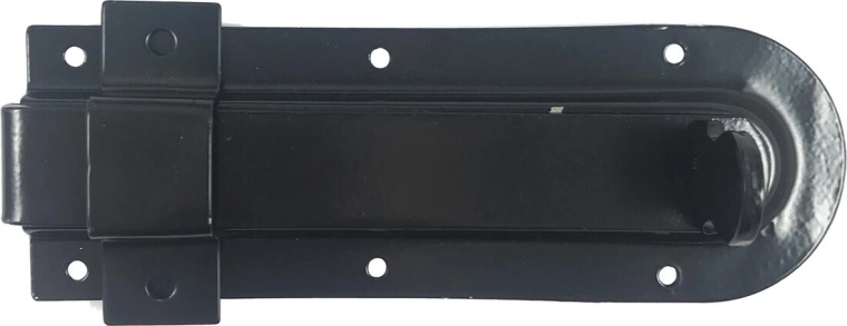 Catenaccio per cancellini AGS 160 mm nero per cancelli e gabbie per conigli