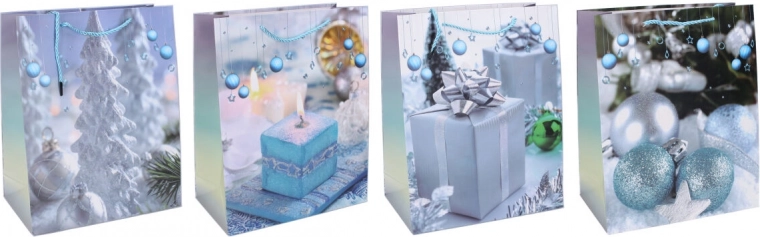 Borsa regalo natalizia S 18 × 23 × 10 cm