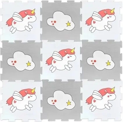 Tappetino puzzle in schiuma SmilyPlay con unicorni