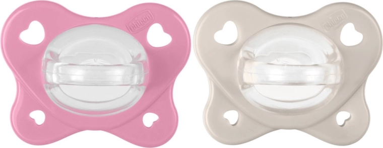 Chicco PhysioForma Dual Soft succhietti rosa 6–16 mesi, 2 pz