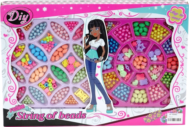 Set creativo per infilare perline con ciondoli per realizzare gioielli per bambini