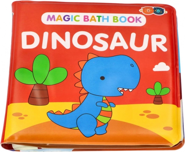 Magico libro da bagno colorato con dinosauri