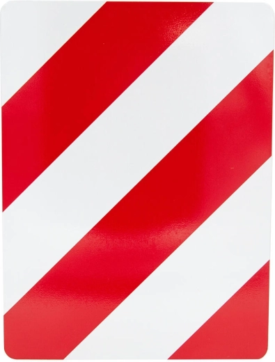 Pannello riflettente di segnalazione 30 × 40 cm destro in alluminio