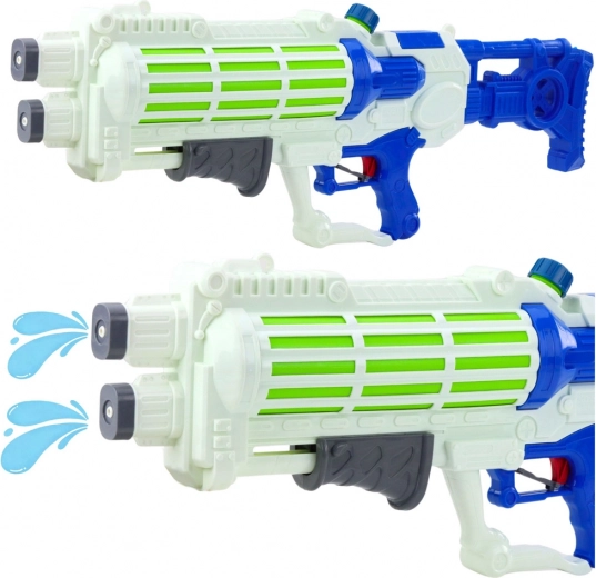 Grande pistola ad acqua con doppio getto 1250 ml, 74 cm