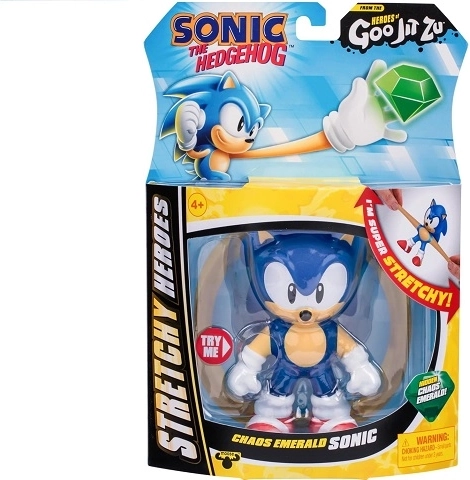 Goo Jit Zu Sonic – action figure allungabile con Smeraldo del Caos