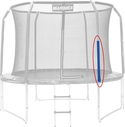 Marimex palo centrale di ricambio in acciaio per rete di protezione del trampolino