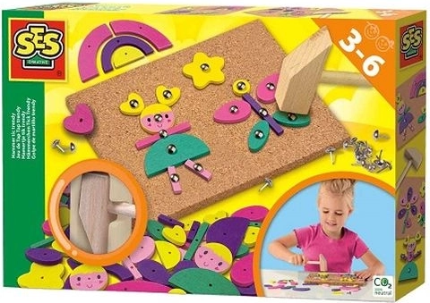 SES tavola in sughero con martelletto – set creativo