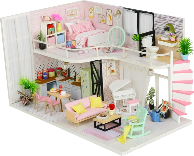 Casetta in miniatura Annina Melodia rosa