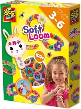 SES Creative Soft Loom set per la creazione di braccialetti - 1 pezzo