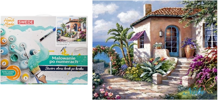 Dipinto per numeri Casetta sul mare