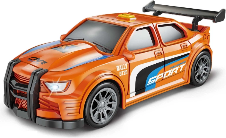 Auto da corsa con effetti 16 cm – arancione