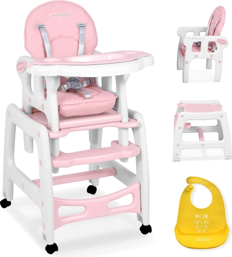 Seggiolone multifunzione 5in1 RICOKIDS Sinco – rosa