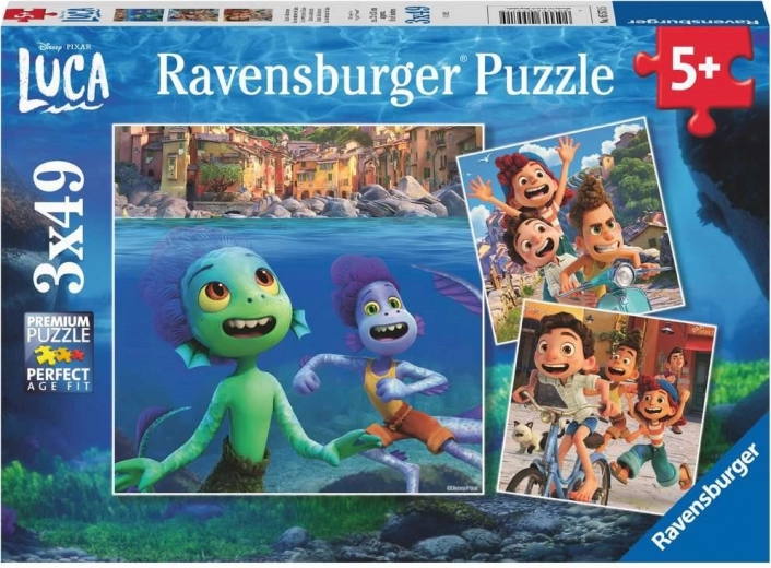 Disney Pixar: puzzle Luca 3x49 pezzi