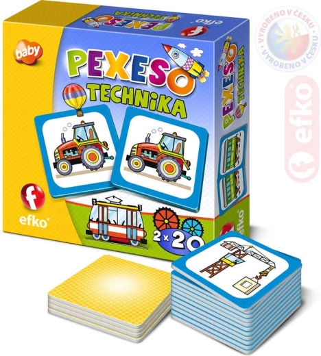 Efko baby pexeso – tecnica e mezzi di trasporto
