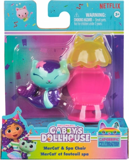 la casa magica di gabby – mini figura gattina scatolina con scrigno del tesoro