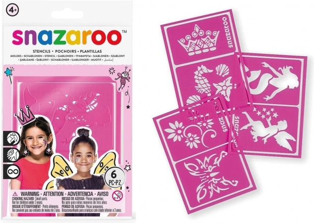 Stencil per face painting SNAZAROO 6 pz – Fantasy