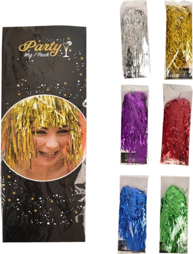 Parrucca costume con frange (6 varianti)