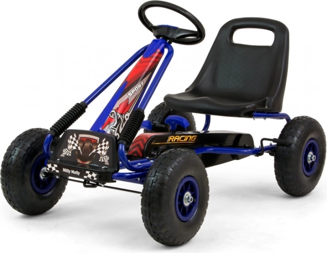 Go-kart a pedali per bambini Milly Mally Thor blu