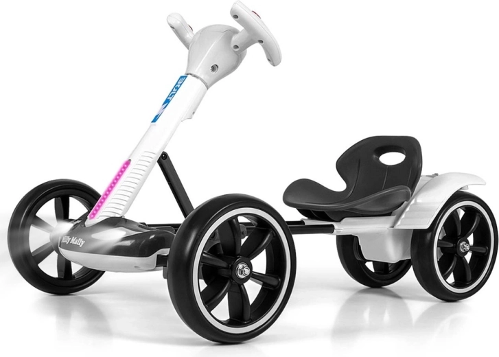 Motokart elettrico per bambini Milly Mally Bolt bianco