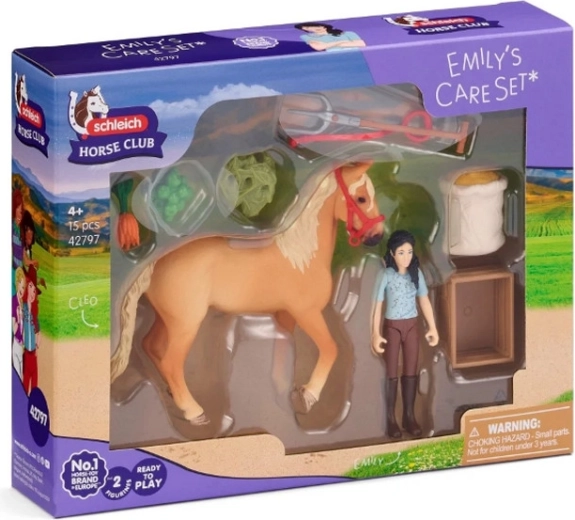 Schleich Horse Club set per la cura del cavallo di Emily